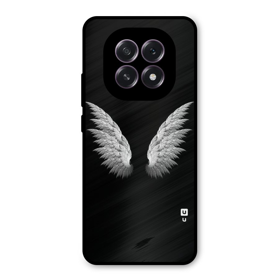 White Wings Metal Back Case for Oppo F29