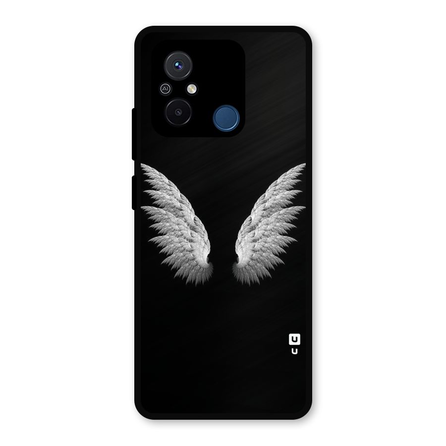 White Wings Metal Back Case for Poco C55