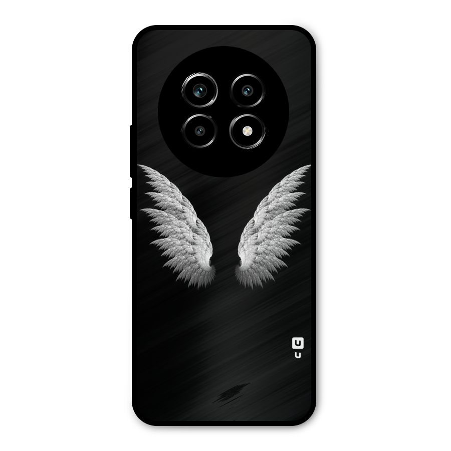 White Wings Metal Back Case for Realme 13 Pro