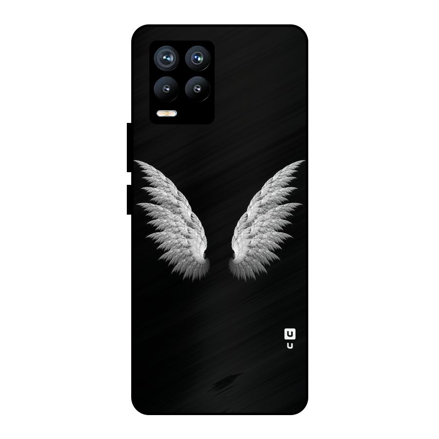 White Wings Metal Back Case for Realme 8