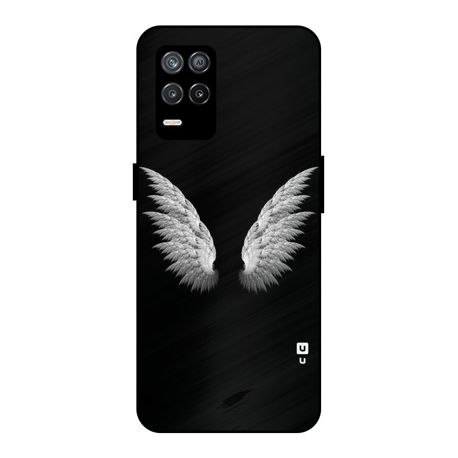 White Wings Metal Back Case for Realme 9 5G