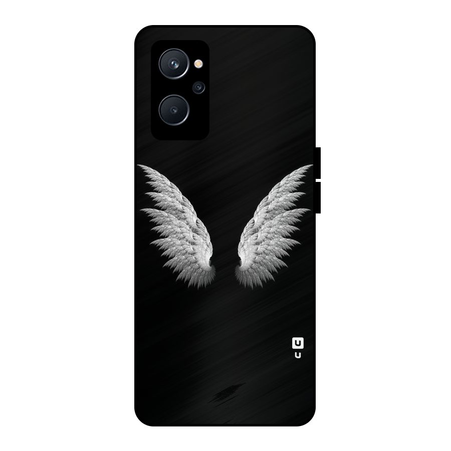 White Wings Metal Back Case for Realme 9i 5G