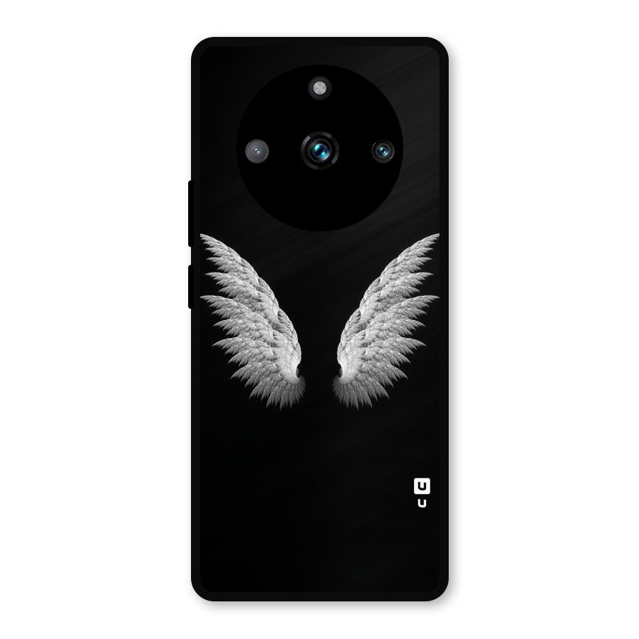 White Wings Metal Back Case for Realme Narzo 60 Pro