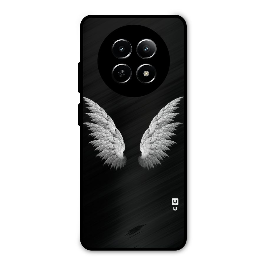 White Wings Metal Back Case for Realme Narzo N65