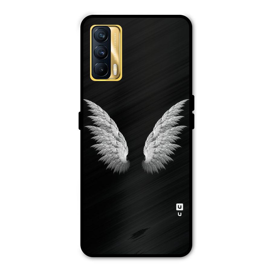 White Wings Metal Back Case for Realme X7