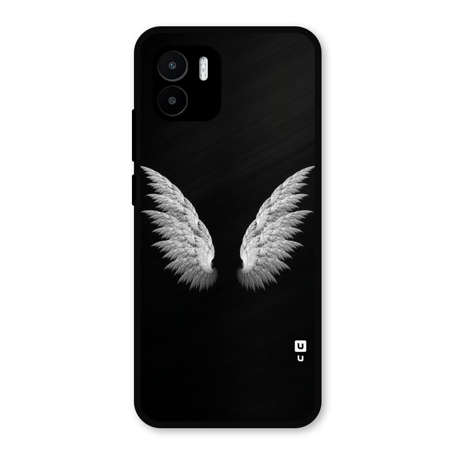 White Wings Metal Back Case for Redmi A2