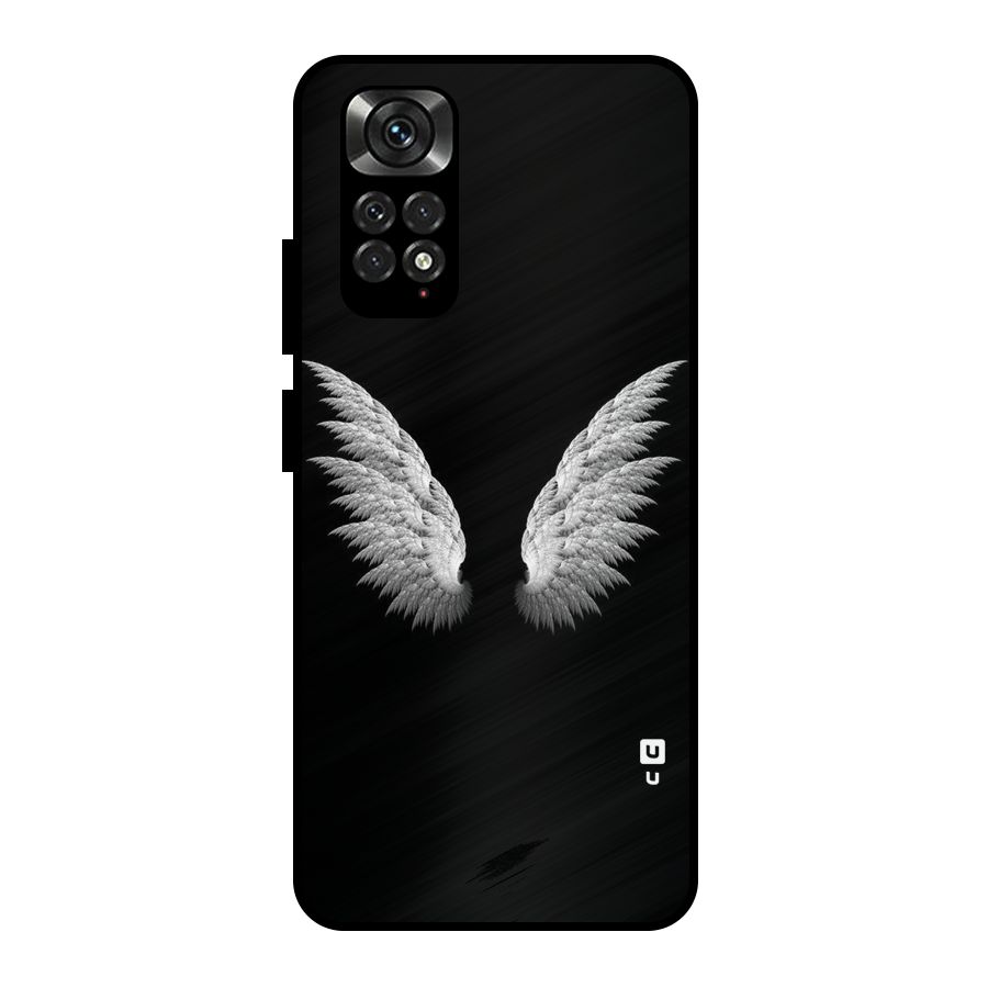 White Wings Metal Back Case for Redmi Note 11 Pro