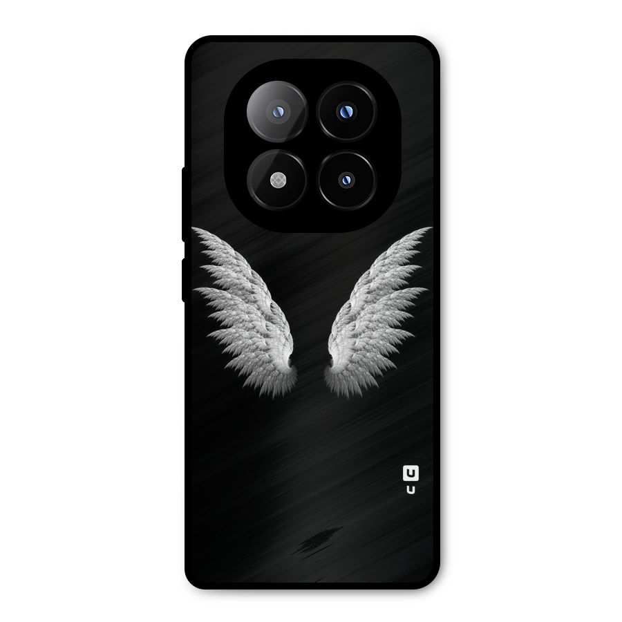 White Wings Metal Back Case for Redmi Note 14 Pro Plus 5G