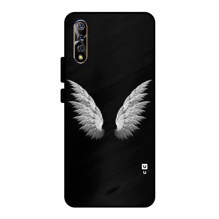 White Wings Metal Back Case for Vivo S1