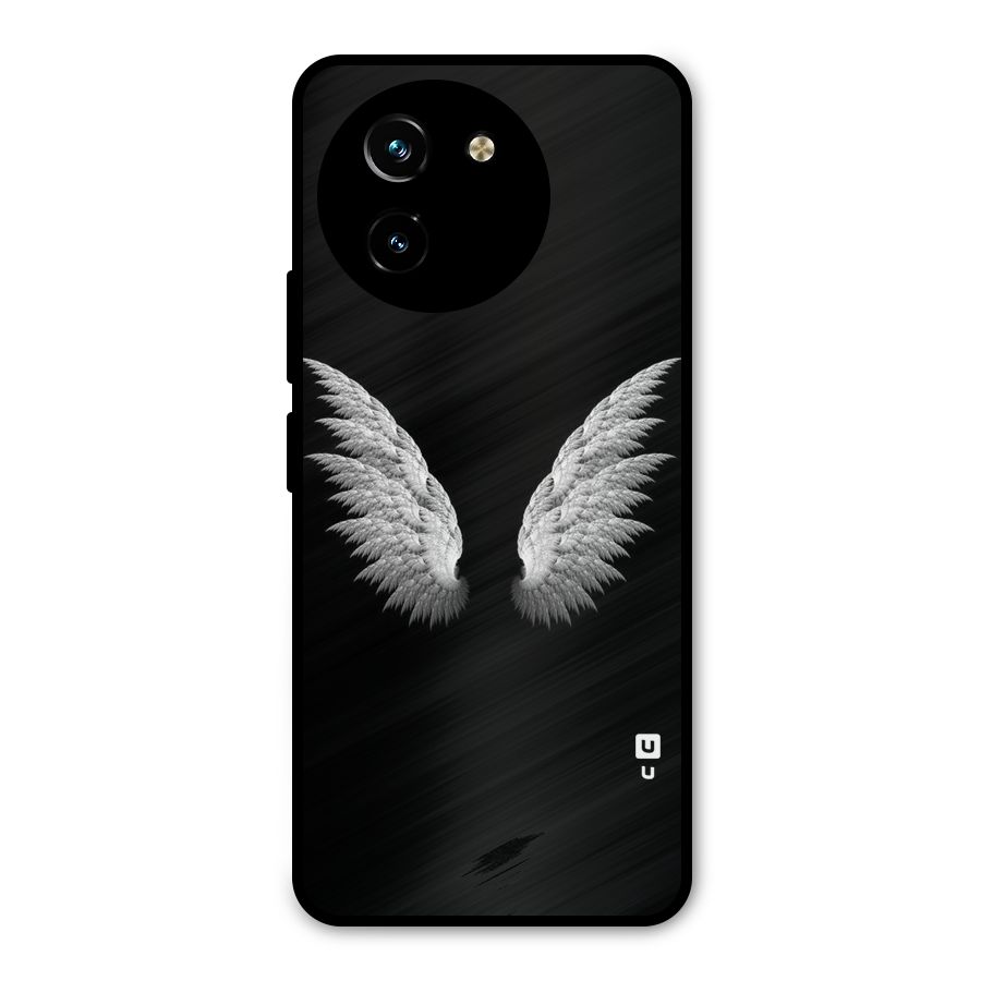 White Wings Metal Back Case for Vivo T3x