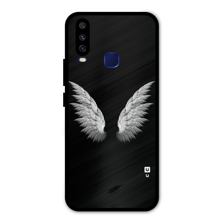 White Wings Metal Back Case for Vivo V17