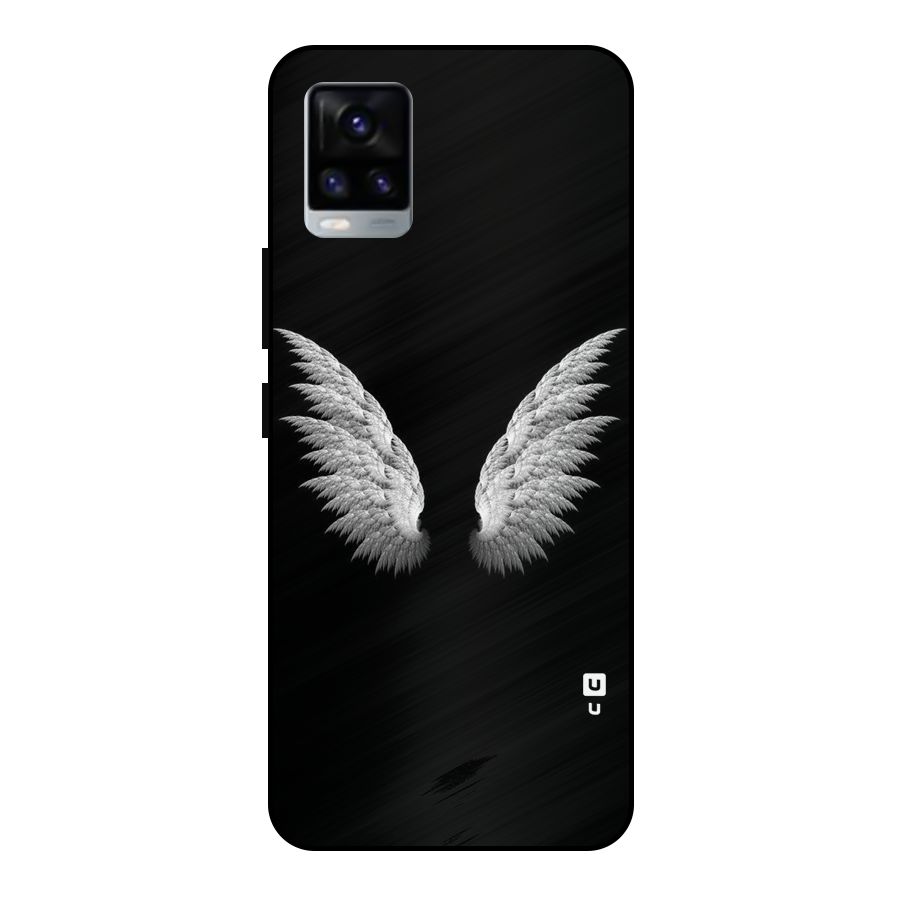 White Wings Metal Back Case for Vivo V20