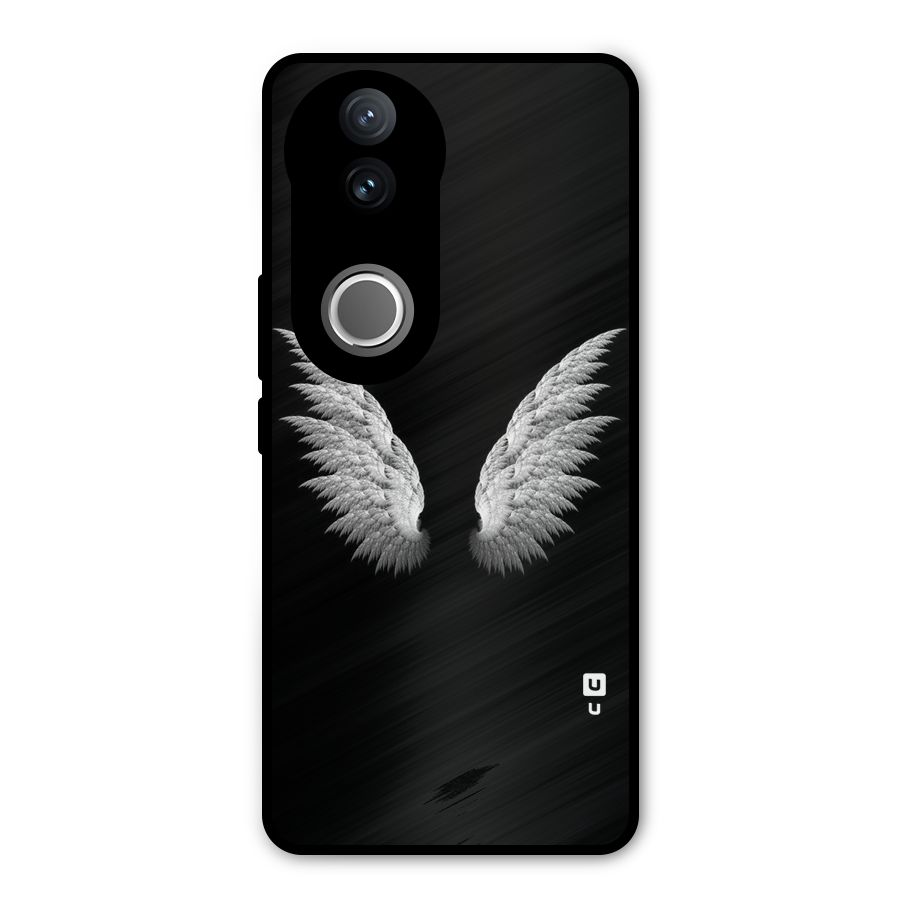 White Wings Metal Back Case for Vivo V50