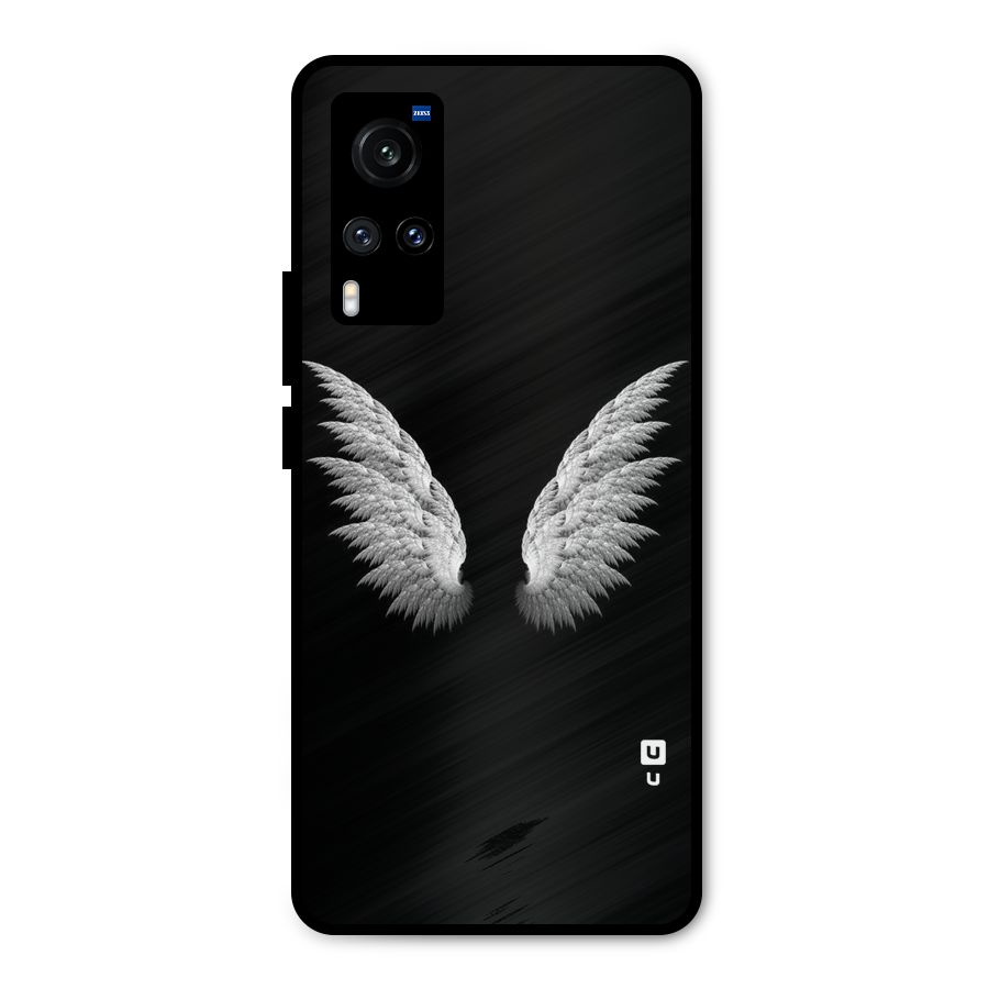 White Wings Metal Back Case for Vivo X60