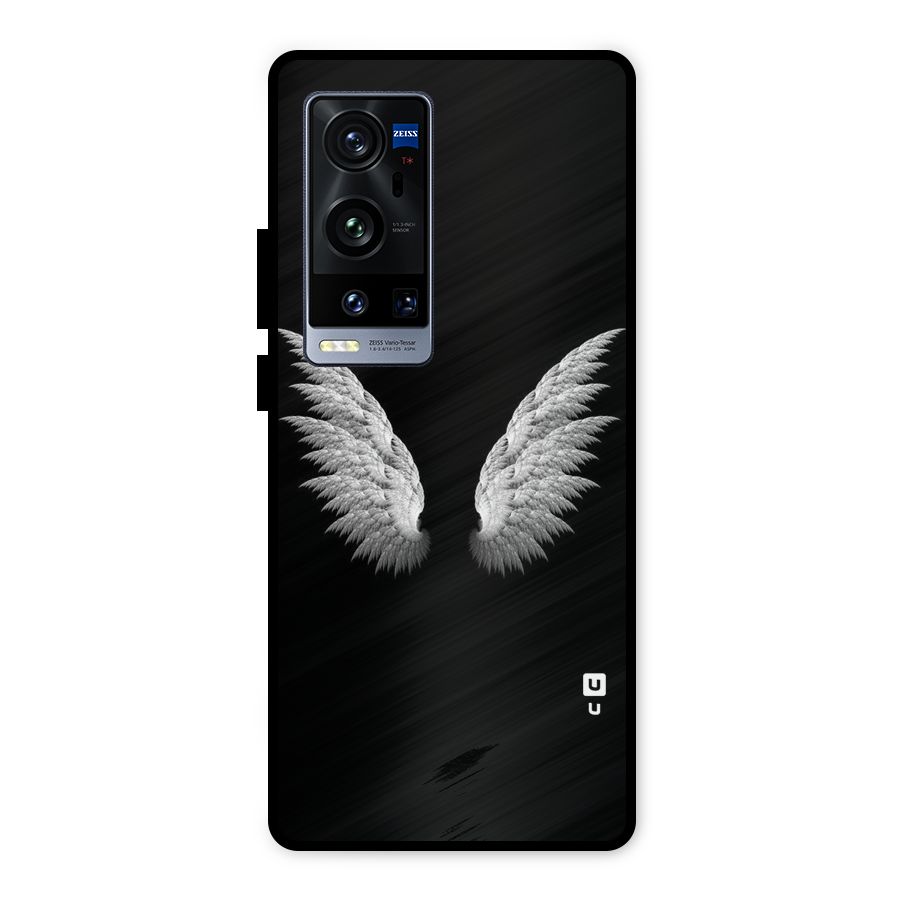 White Wings Metal Back Case for Vivo X60 Pro Plus