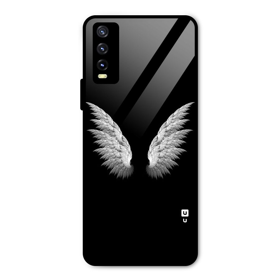 White Wings Metal Back Case for Vivo Y20g
