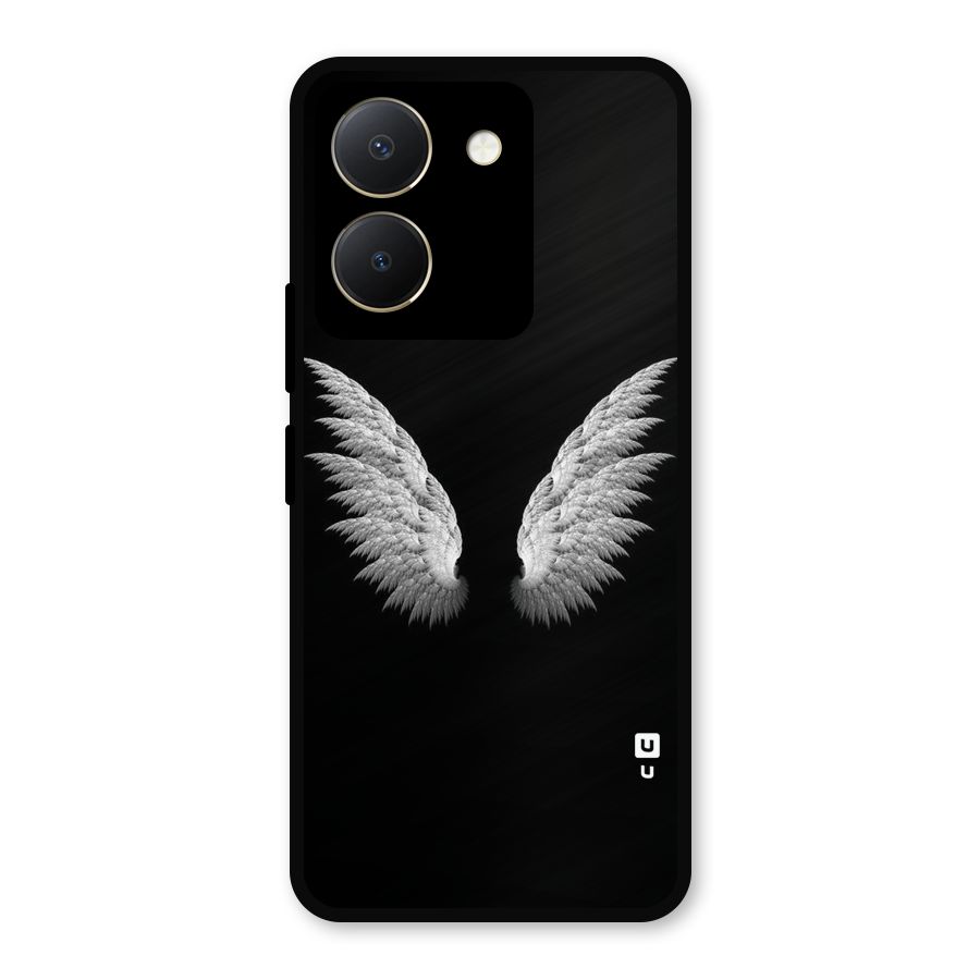 White Wings Metal Back Case for Vivo Y36