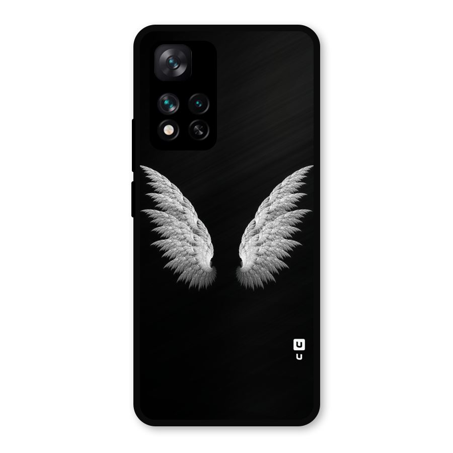 White Wings Metal Back Case for Xiaomi 11i Hypercharge 5G