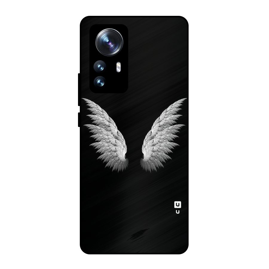 White Wings Metal Back Case for Xiaomi 12 Pro