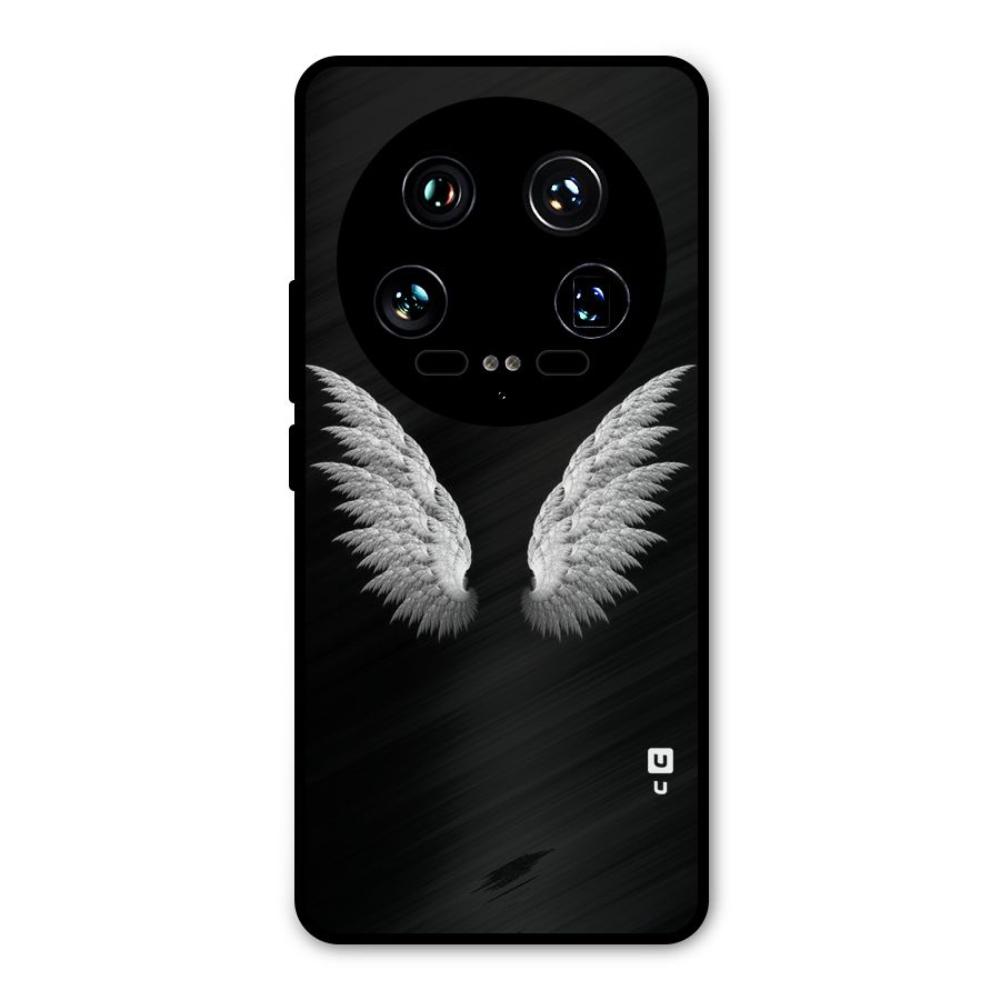 White Wings Metal Back Case for Xiaomi 14 Ultra