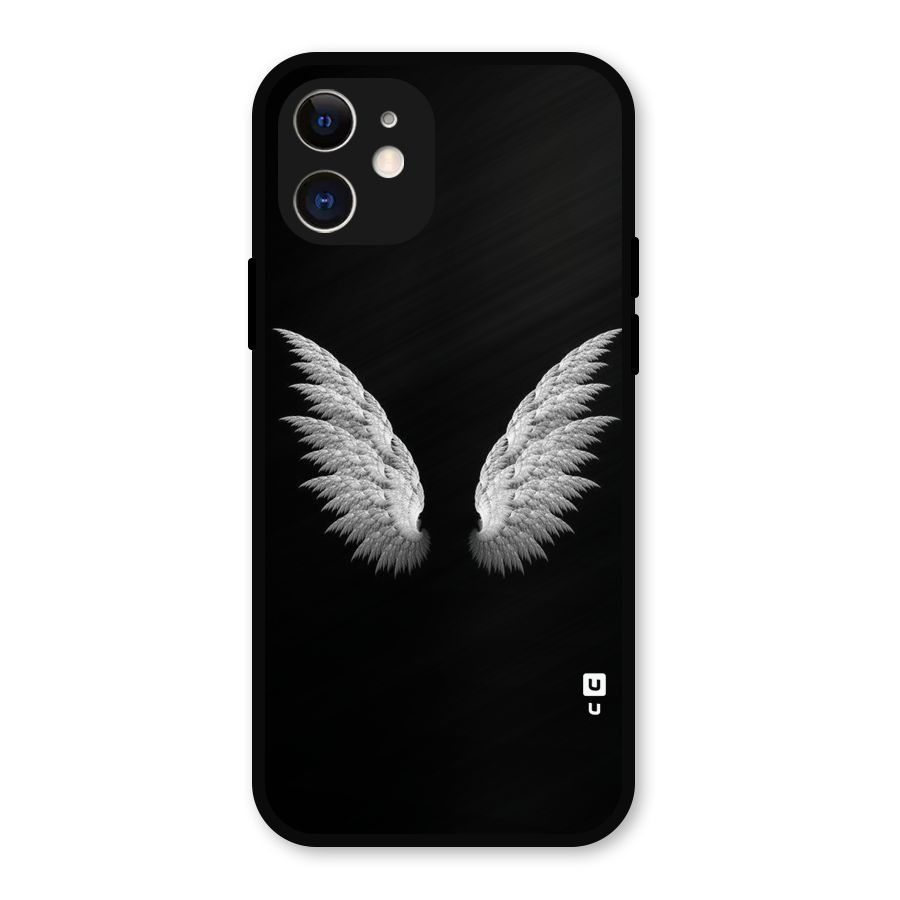 White Wings Metal Back Case for iPhone 12