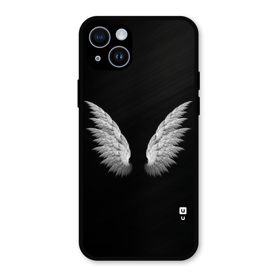 White Wings Metal Back Case for iPhone 14