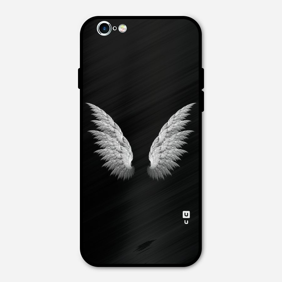 White Wings Metal Back Case for iPhone 6 6s