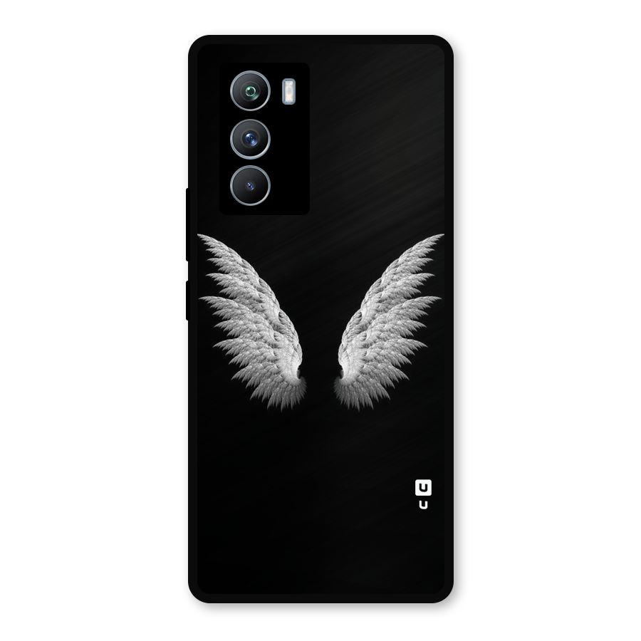 White Wings Metal Back Case for iQOO 9 SE