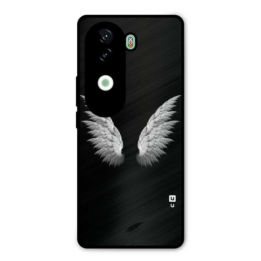 White Wings Metal Back Case for iQOO Z9s