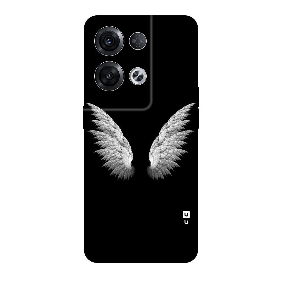 White Wings Original Polycarbonate Back Case for Oppo Reno8 Pro 5G