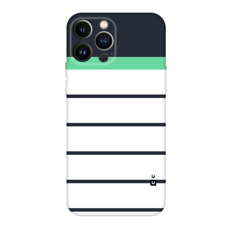 White and Simple Stripes Original Polycarbonate Back Case for iPhone 13 Pro Max