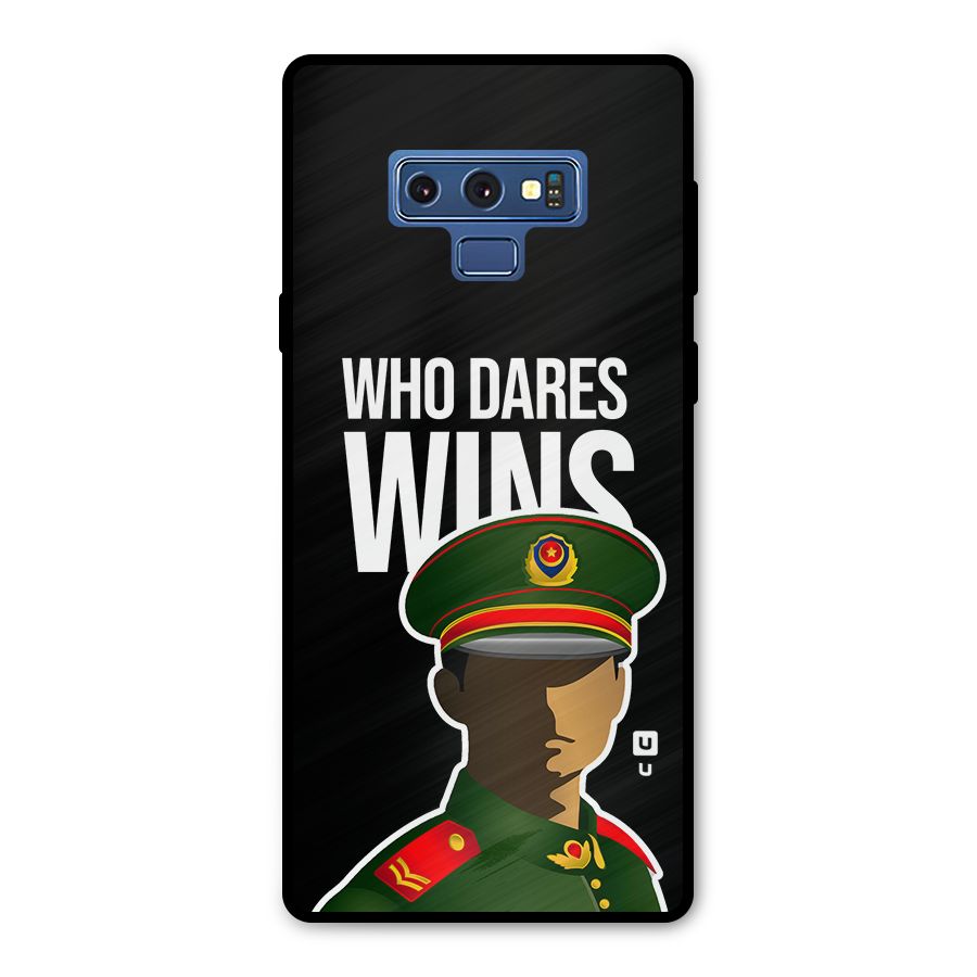 Who Dares Wins Metal Back Case for Galaxy Note 9