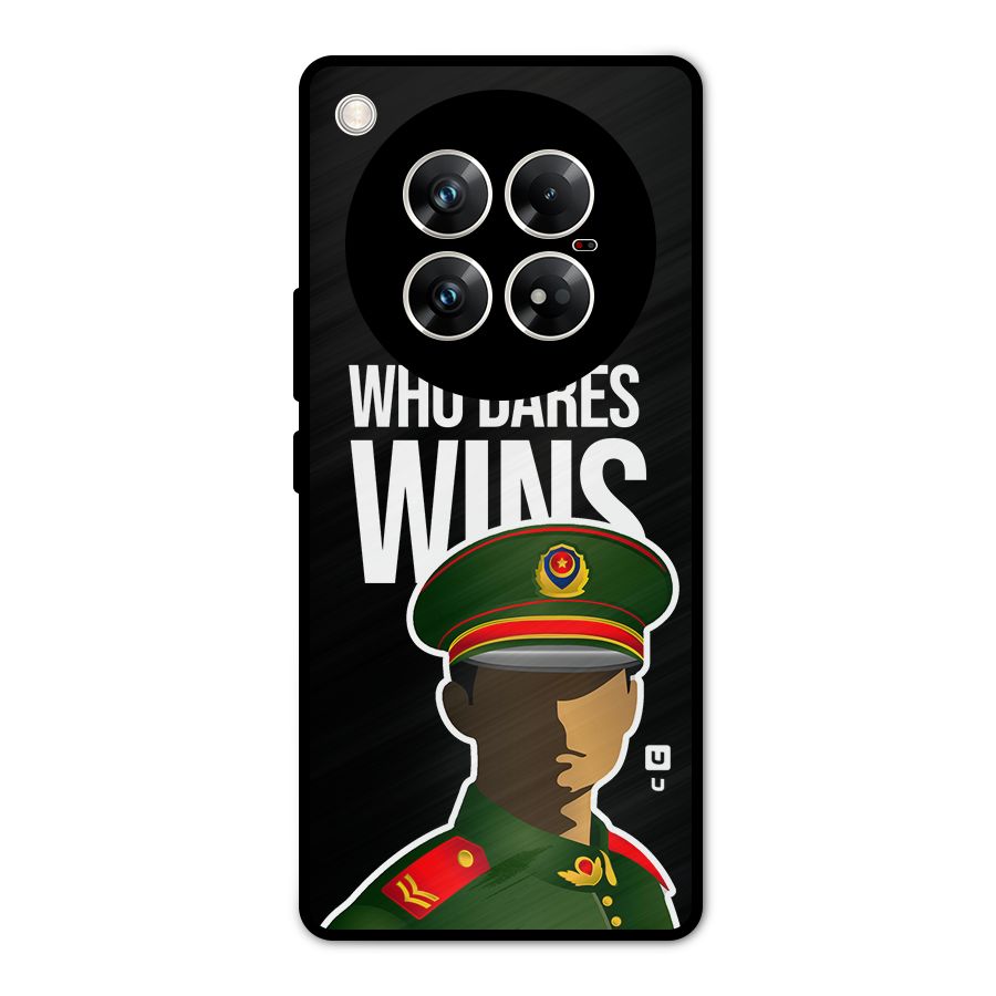 Who Dares Wins Metal Back Case for Infinix Zero 40 5G