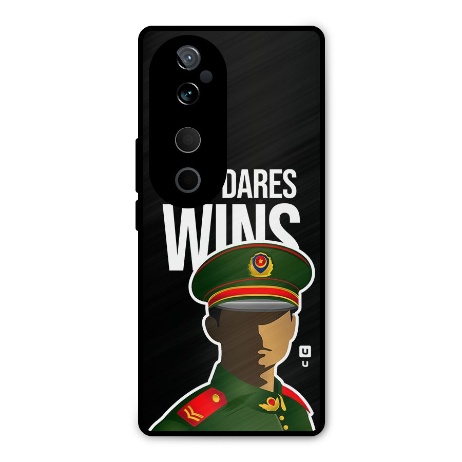 Who Dares Wins Metal Back Case for Vivo T3 Ultra