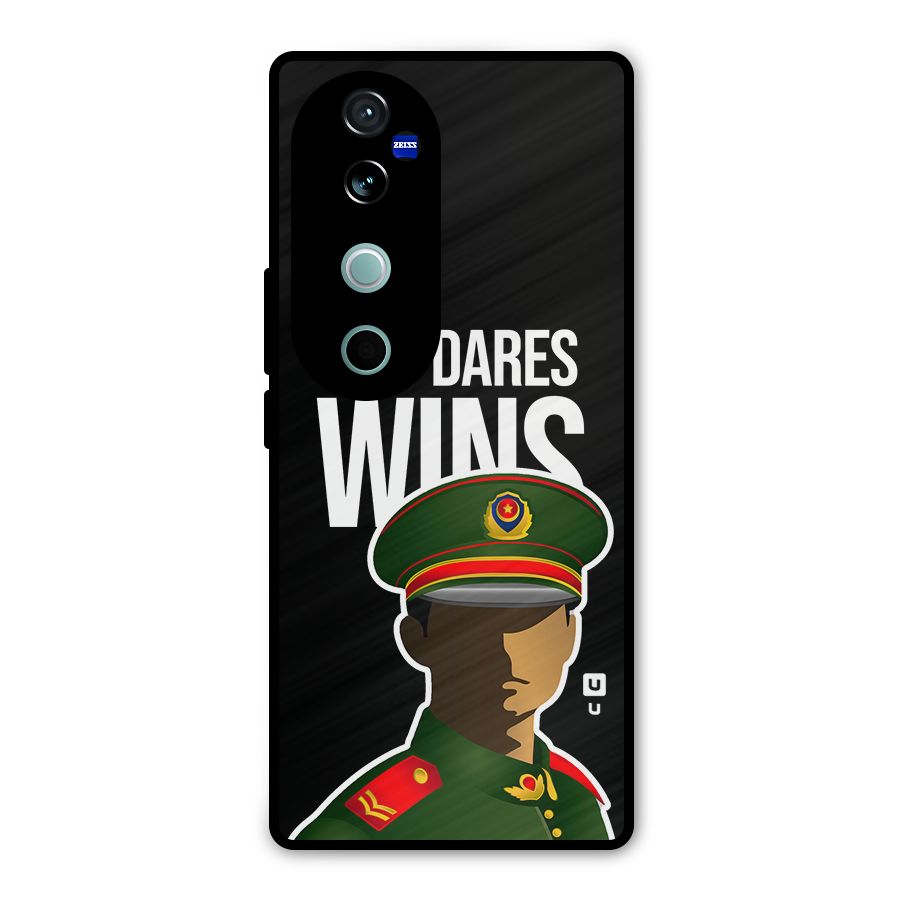 Who Dares Wins Metal Back Case for Vivo V40