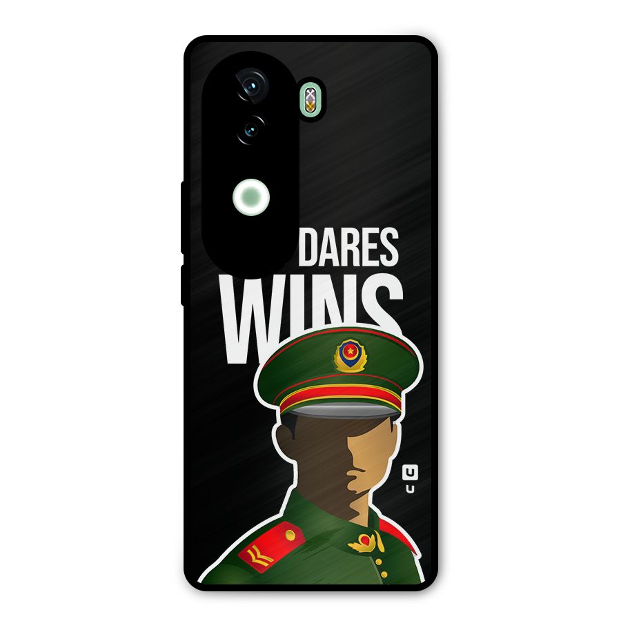 Who Dares Wins Metal Back Case for Vivo V40e