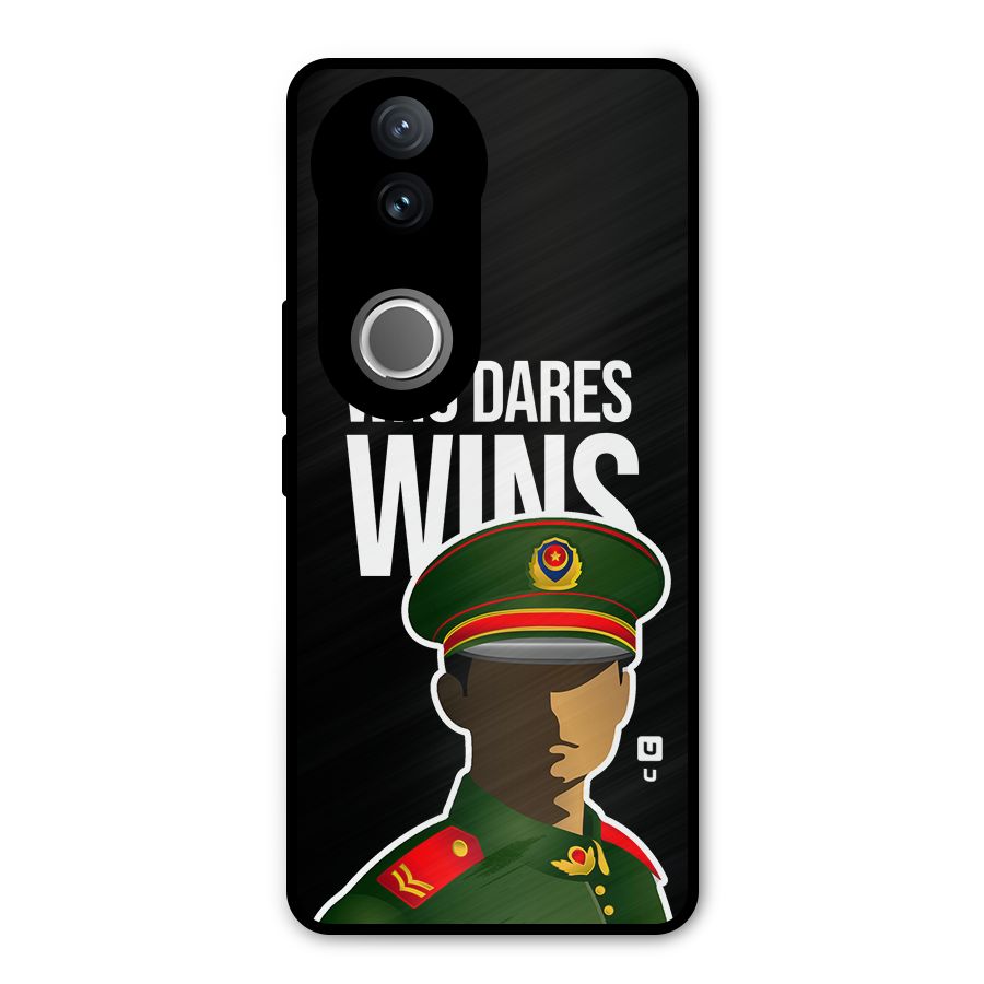 Who Dares Wins Metal Back Case for Vivo V50e