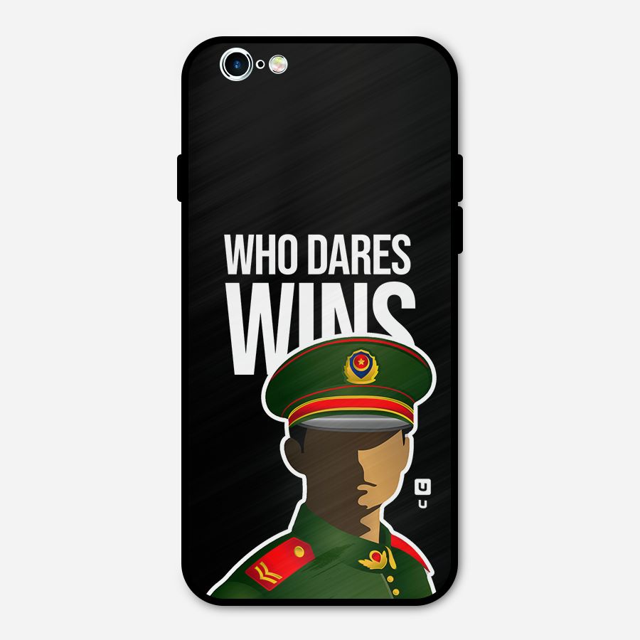 Who Dares Wins Metal Back Case for iPhone 6 6s