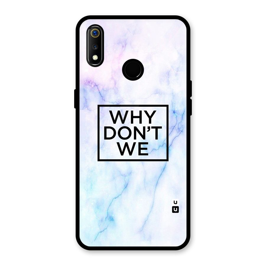 Why Dont We Glass Back Case for Realme 3i