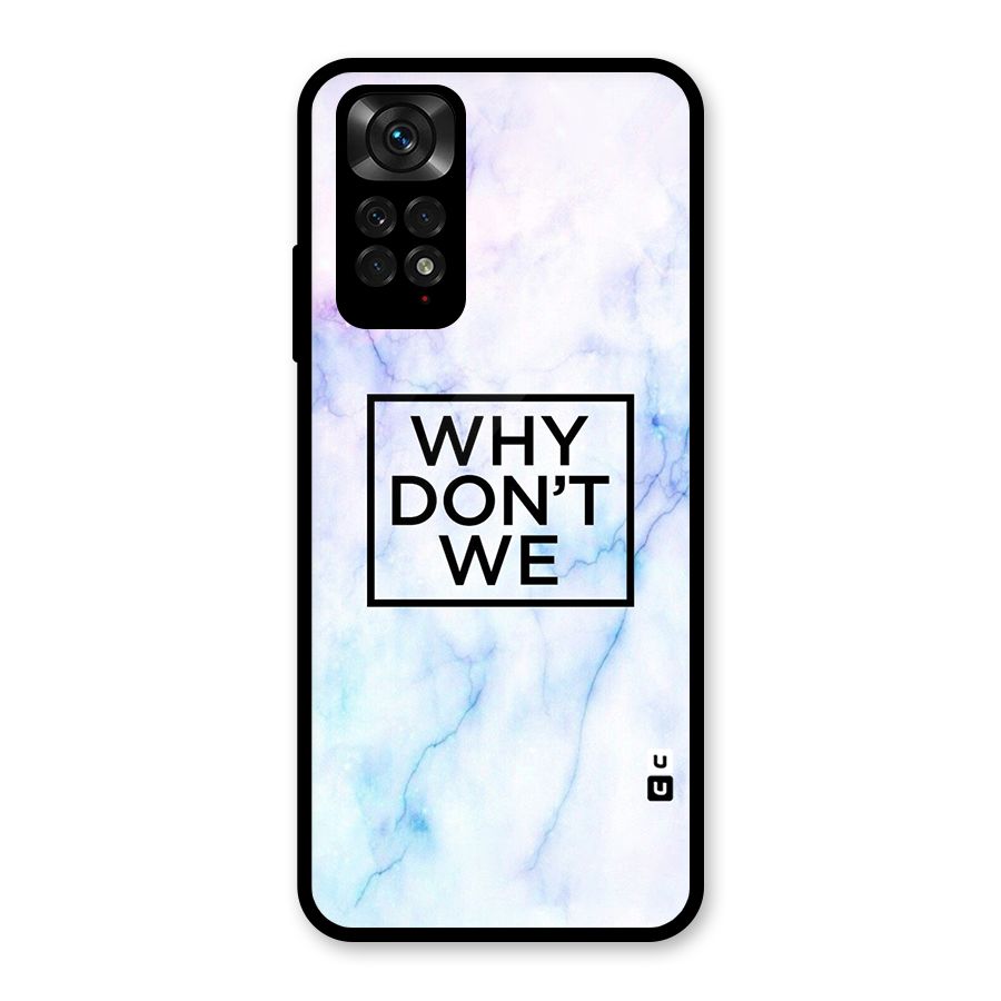 Why Dont We Glass Back Case for Redmi Note 11S