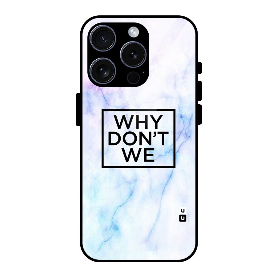 Why Dont We Glass Back Case for iPhone 15 Pro