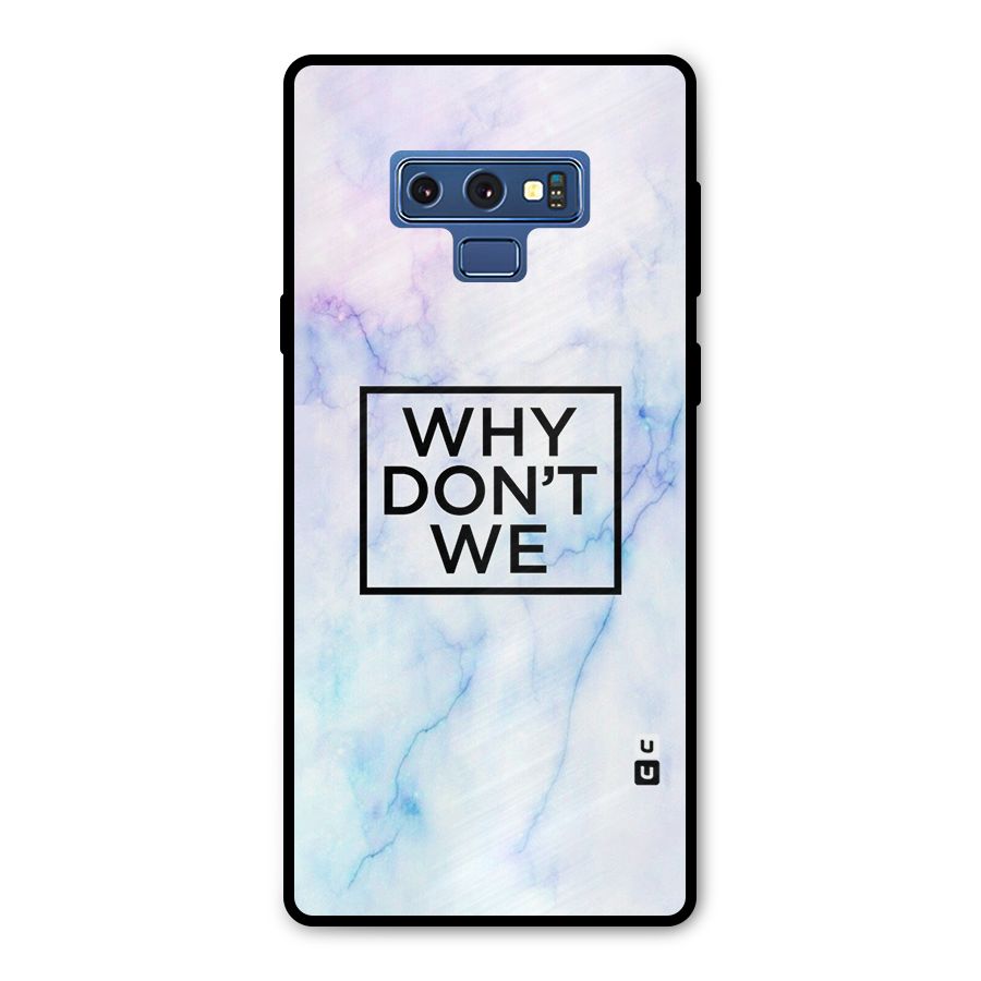 Why Dont We Metal Back Case for Galaxy Note 9