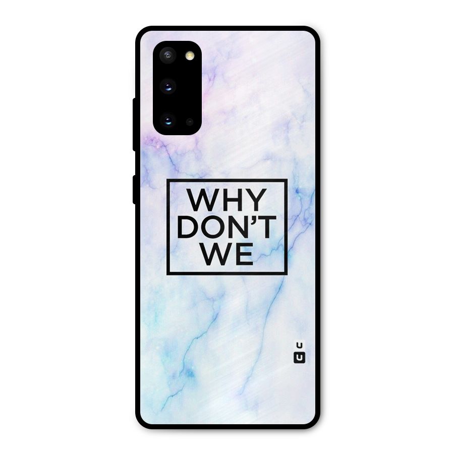 Why Dont We Metal Back Case for Galaxy S20