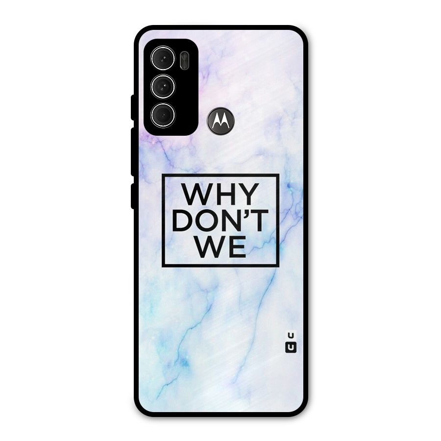 Why Dont We Metal Back Case for Moto G60