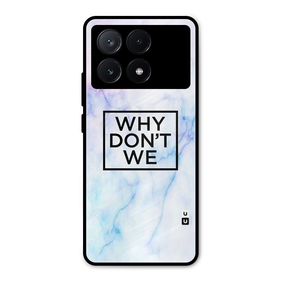 Why Dont We Metal Back Case for Poco X6 Pro