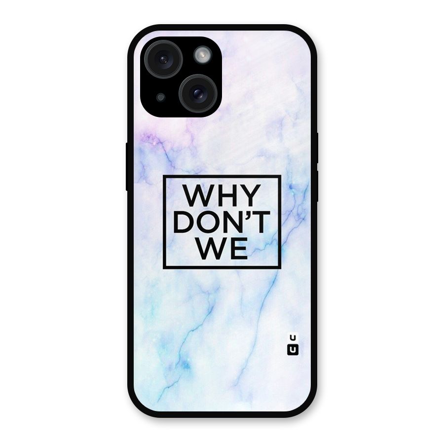 Why Dont We Metal Back Case for iPhone 15