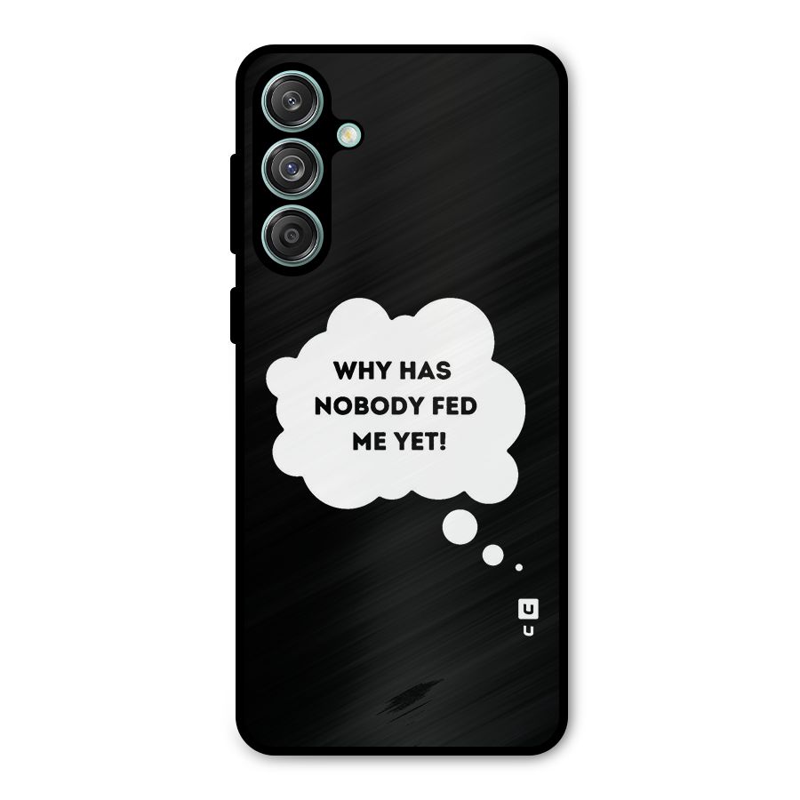 Why No Food Yet Metal Back Case for Galaxy M55 5G