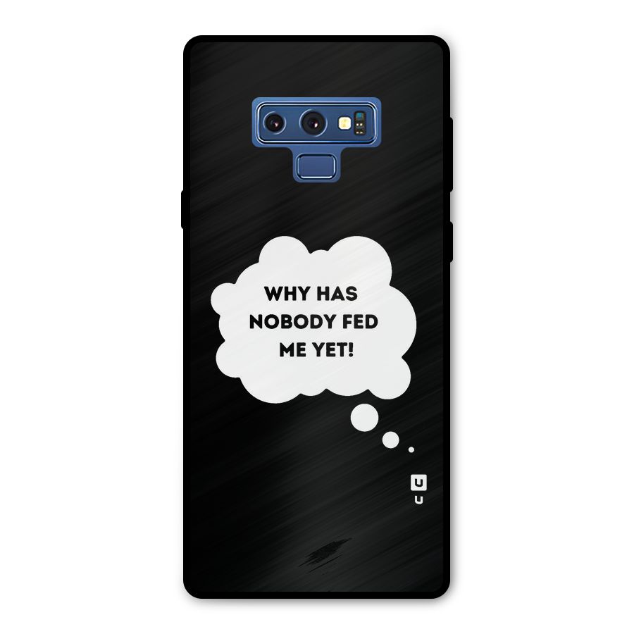 Why No Food Yet Metal Back Case for Galaxy Note 9