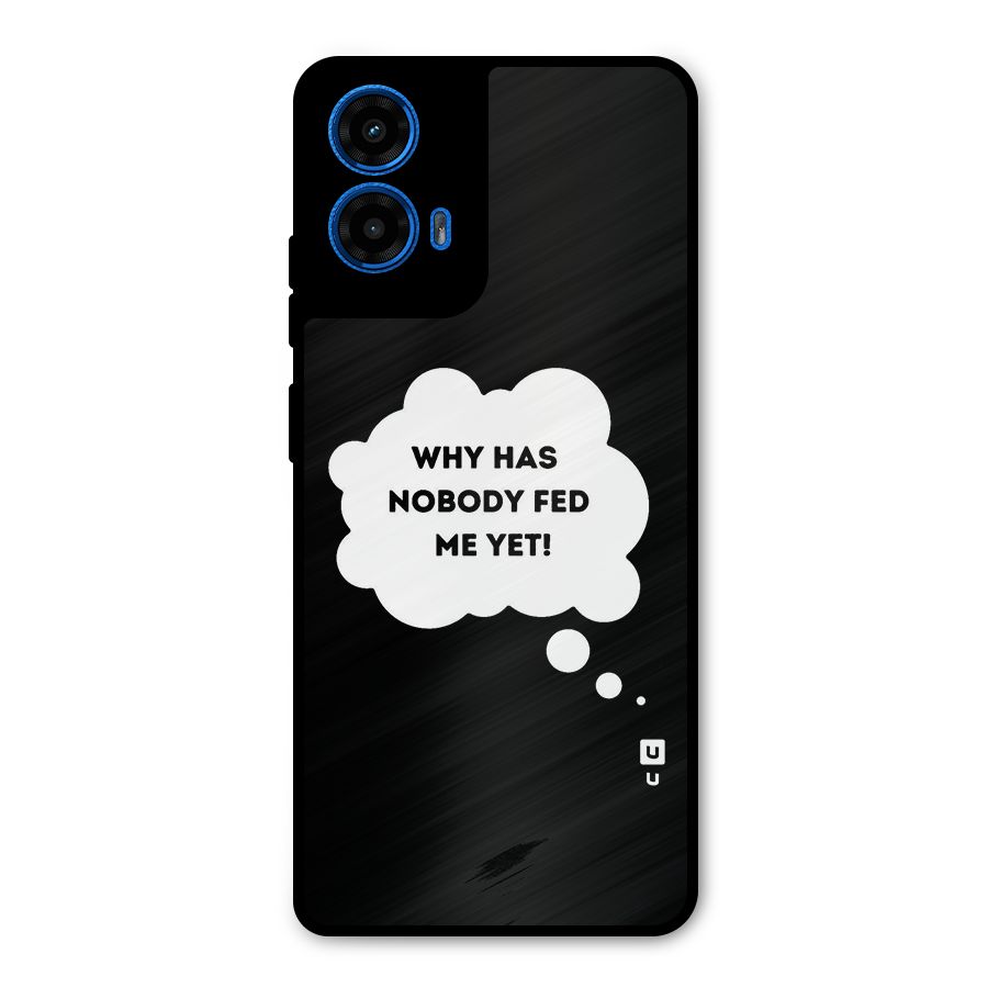 Why No Food Yet Metal Back Case for Moto G45