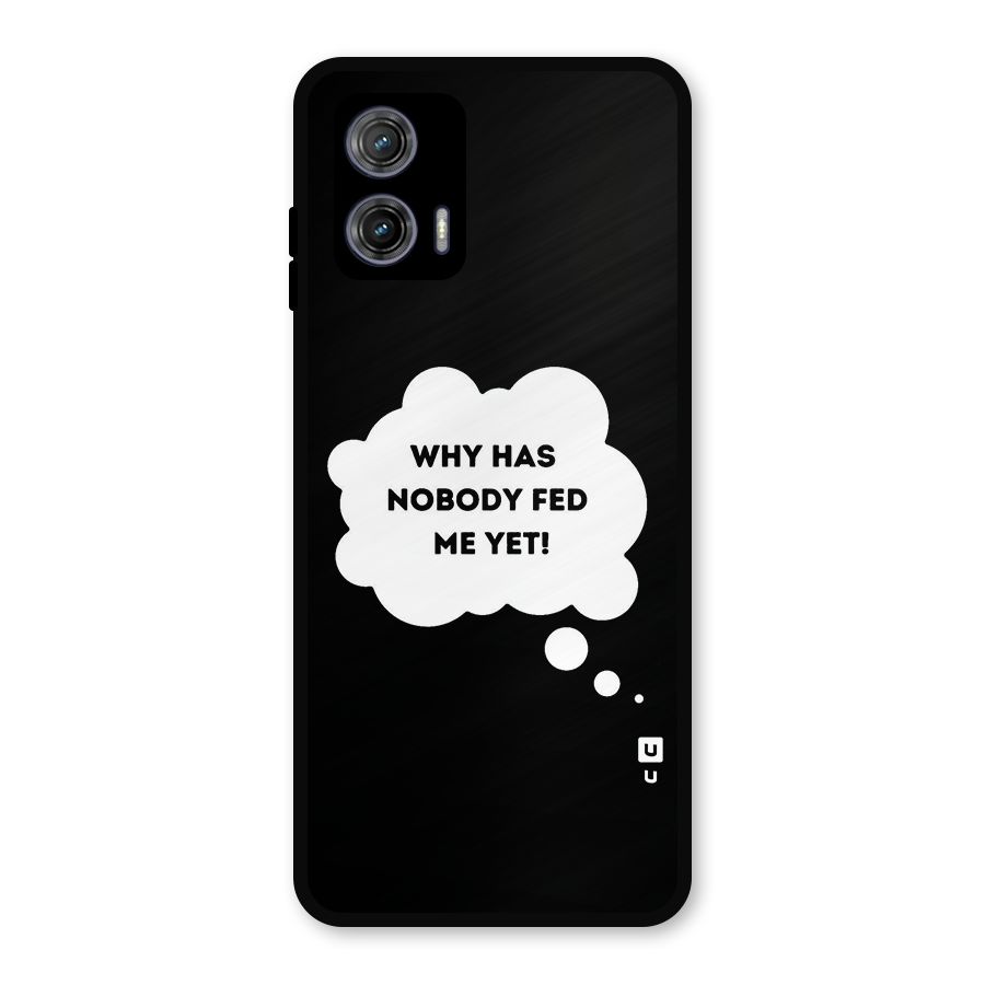 Why No Food Yet Metal Back Case for Moto G73